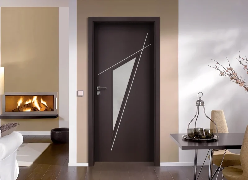 Интериорна врата Gradde Kristall 4-2 Glas Орех Рибейра
