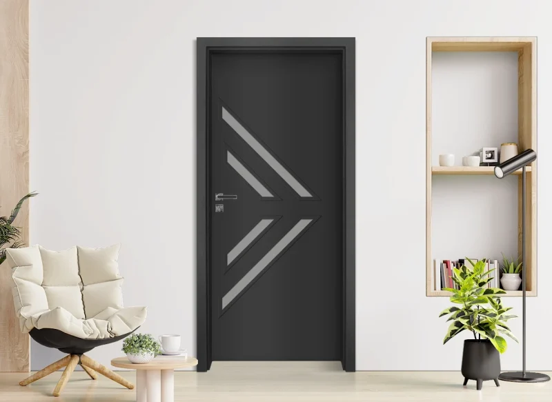 Интериорна врата Gradde Paragon 3-4 Glas Антрацит мат
