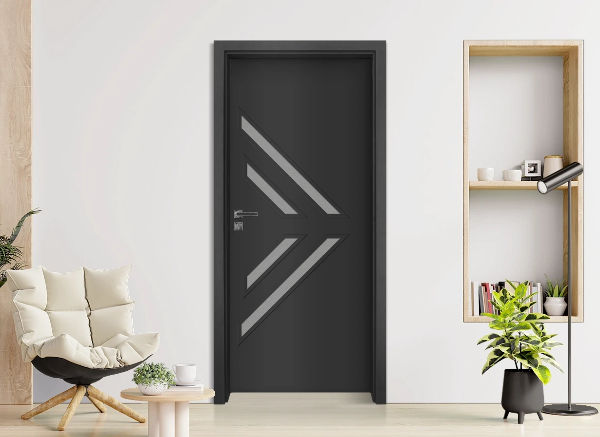 Интериорна врата Gradde Paragon 3-4 Glas Антрацит мат
