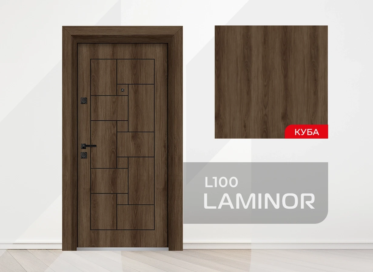 Входна врата Unison Laminor L-100 Куба - Цвят